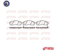 REMSA 0821.02 Brake pad set