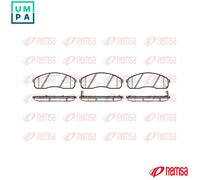 REMSA 0821.02 Brake pad set