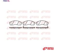 REMSA 0821.02 Brake pad set