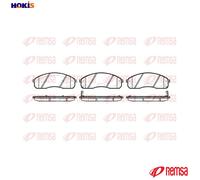 REMSA 0821.02 Brake pad set