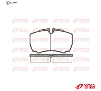 Brake pads Rear Axle 0849.00 REMSA for IVECO DAILY III Platform/Chassis