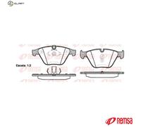 REMSA 0857.20 Brake pad set