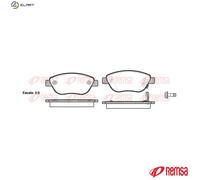 REMSA 0859.21 Brake pad set