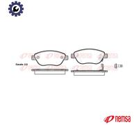 REMSA 0859.21 Brake pad set