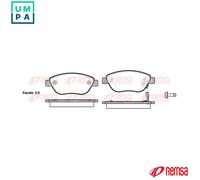 REMSA 0859.21 Brake pad set