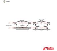 REMSA 0862.02 Brake pad set