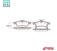 REMSA 0862.02 Brake pad set