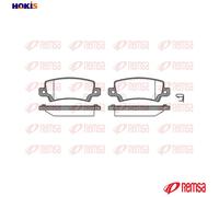 Remsa Brake Pad Set 0874.02 - Rear Disc Brake for Toyota Corolla/Altis/Allex/Fielder/Verso