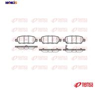 Remsa Brake Pad Set 0876.01 - Rear Axle Disc Brake for INFINITI, NISSAN, RENAUL, SUZUKI