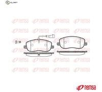 REMSA 0879.31 Brake pad set