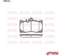 REMSA 0890.00 Brake pad set