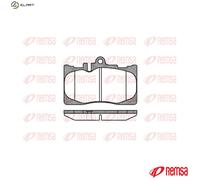 REMSA 0890.00 Brake pad set