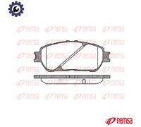 REMSA 0898.00 Brake pad set