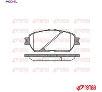 REMSA 0898.00 Brake pad set