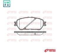 REMSA 0898.00 Brake pad set