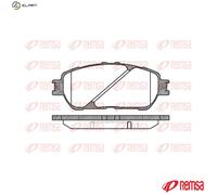 REMSA 0898.00 Brake pad set