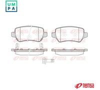 REMSA 0957.22 Brake pad set
