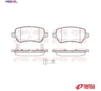 REMSA 0957.22 Brake pad set