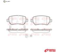 REMSA 0957.22 Brake pad set
