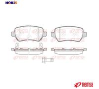 BRAKE PAD SET DISC BRAKE 0957.22 FOR KIA CEE'D/Sportswagon/PRO G3LC 1.0L 3cyl