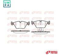 Brake pads Front Axle 0963.00 REMSA for BMW MG