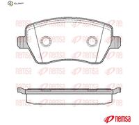 REMSA 0987.00 Brake pad set