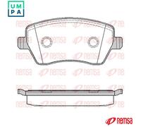 REMSA 0987.00 Brake pad set