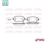 Brake pads Front Axle 0987.11 REMSA for NISSAN OPEL