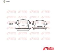 Brake pads Front Axle 0987.11 REMSA for NISSAN OPEL