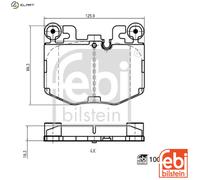 Disc Brake Brake Pad Set Front Fits BMW 3 Touring Van I4 FEBI BILSTEIN 1003200