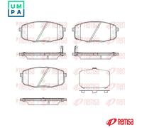 REMSA 1038.12 Brake pad set