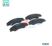 BRAKE PAD SET DISC BRAKE 10H0319-OYO FOR KIA CERATO/Hatchback D4FA 1.5L 4cyl