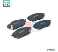 BRAKE PAD SET DISC BRAKE 10H2105-OYO FOR TOYOTA M20A-FXS/3ZR-FAE 2.0L 4cyl C-HR
