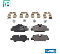 Brake pads Rear Axle 11 11 6290 SWAG for MINI MINI MINI Convertible