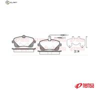 REMSA 1102.02 Brake pad set