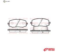 Brake pads Front Axle 1133.12 REMSA for HYUNDAI i10 I i20 I i10 II