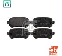 Brake Pads Set fits DODGE GRAND CARAVAN 3.8 Rear 08 to 10 EGL 68029887AA Febi