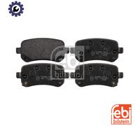 Brake Pads Set fits DODGE GRAND CARAVAN 3.8 Rear 08 to 10 EGL 68029887AA Febi
