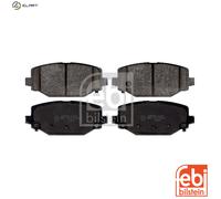 Brake Pads Set fits LANCIA VOYAGER 404 2.8D Rear 11 to 14 ENS K68144209AA Febi