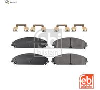 Brake Pads Set fits DODGE CHALLENGER 3.6 Front 2011 on ERB 05142558AA 05142558AB