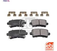 febi bilstein Brake Pad Set 116147 – with fastening material – 1 unit