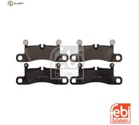BRAKE PAD SET DISC BRAKE 116169 FOR PORSCHE MAB/MA1.04 3.4L 6cyl 911 Convertible