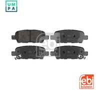 febi bilstein 116198 Brake Pad Set, 1 unit