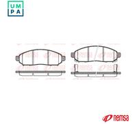 Brake pads Front Axle 1162.12 REMSA for NISSAN LEAF NV200 Van NV200 / EVALIA Bus