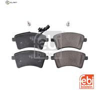Brake Pads Set fits RENAULT KANGOO 1.5D Front 2008 on 410605649R 7701210174 Febi