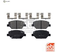febi bilstein Brake Pad Set 116248 with fastening material, 1 unit