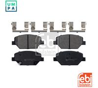 febi bilstein Brake Pad Set 116248 with fastening material, 1 unit