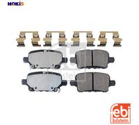 febi bilstein 116249 Brake Pad Set with fastening material, 1 unit