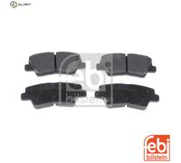 Brake pads Rear Axle 116285 FEBI BILSTEIN for HYUNDAI KIA