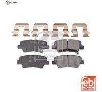 Brake pads Rear Axle 116294 FEBI BILSTEIN for HYUNDAI i30 i30 Estate